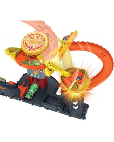 Set joc  Hot Wheels City - Șarpe în pizzerie, cu un cărucior - 6