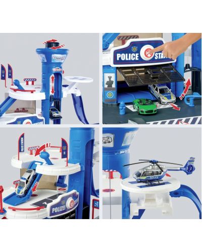 Set de jucării Majorette - Secție de poliție cu Porsche Panamera - 2