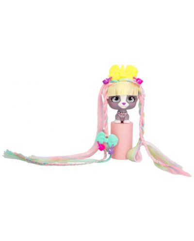 Set de joaca  IMC Toys Vip Pets - Cățeluș la modă cu păr lung pentru coafuri cu accesorii, Lady Gigi - 6