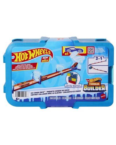 Set de jucării Hot Wheels - Elemente de mașini pe pistă de gheață - 1
