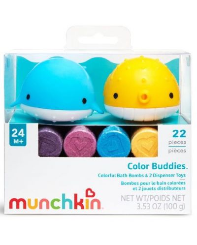 Jucărie de baie Munchkin - Color Buddies, cu schimbarea culorii - 1