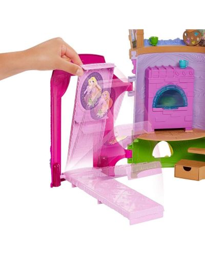 Disney Princess - păpușă Rapunzel cu turn - 3