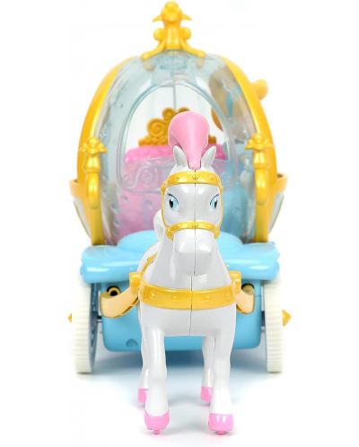 Jucărie cu telecomandă Jada Toys Disney Princess - Trăsura Cenușăresei - 5