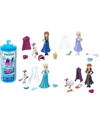 Disney Princess Play Set - Surprise Doll, Frozen Snow, asortiment - 3