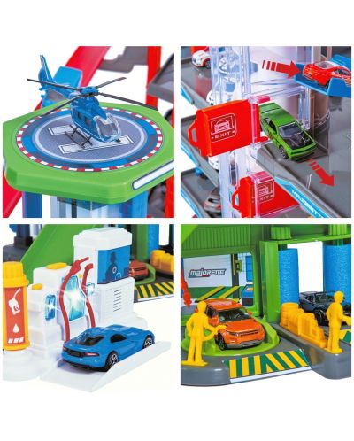 Set de joacă Majorette - Super City Garage, cu 6 vehicule | Ozone.ro