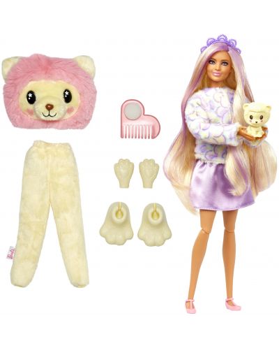 Barbie Cute Reveal Play Set - Păpușă cu costum de leoaică - 2