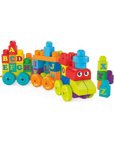 Set de joaca  Mega Bloks - Trenulet cu alfabetul englez - 1