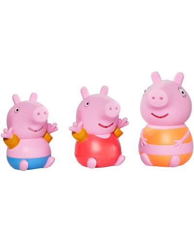 Jucărie de baie Tomy Toomies - Peppa Pig, George și mama - 1