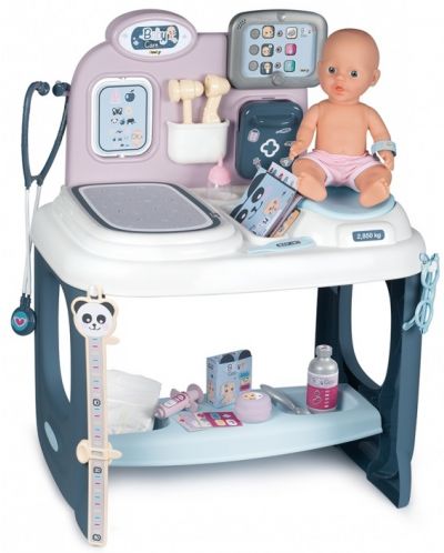Set de joaca Smoby - Baby Care Center, cu papusa care face pipi - 1