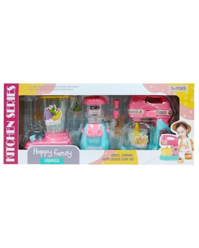 Set de jucării Raya Toys - Happy Family Kitchen Appliances, 3 bucăți - 1