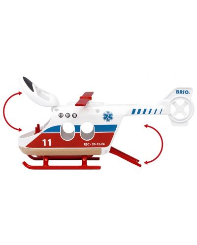 Brio World - Elicopter de salvare, cu figurine - 3