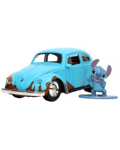Set de joacă Jada Toys Disney - Lilo and Stitch, mașină 1959 VW Beetle, 1:32 - 1