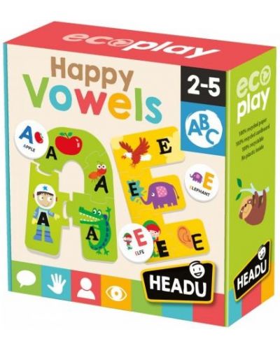 Set de joaca Headu Happy Vowels - Vocale fericite - 1