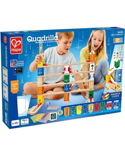 Set joc  HaPe International Quadrilla - Pistă cu bile, Basic Coding, 90 piese - 3