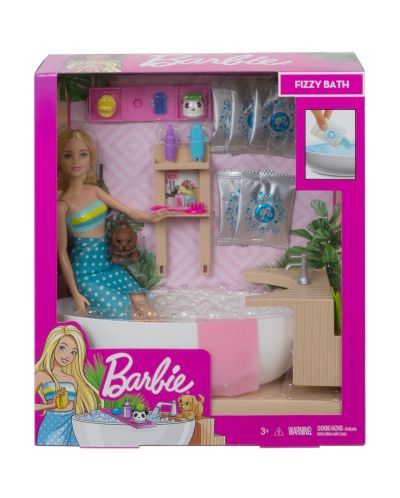 Set de joaca Mattel Barbie - Barbie la SPA, cu o cada - 1