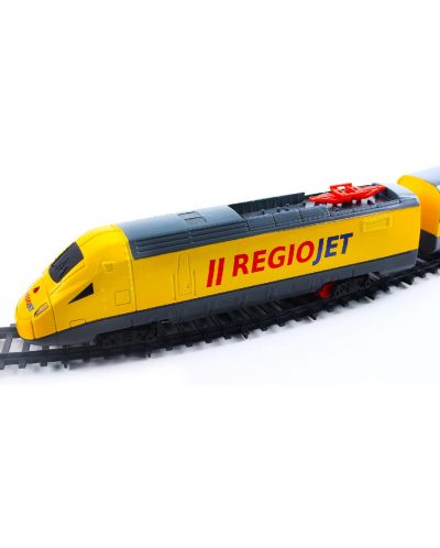 Set de jucării Rappa - Șine de tren RegioJet, cu sunet și lumină - 3
