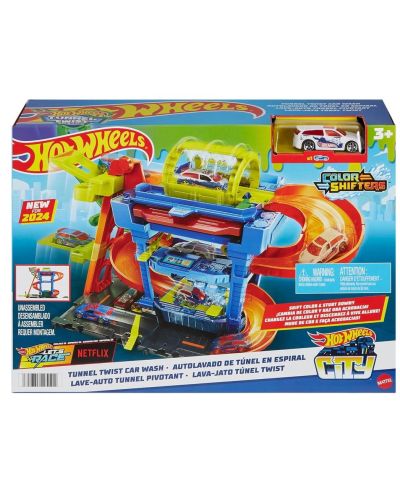 Set de joaca  Hot Wheels City -Spălătorie auto cu schimbare de culoare - 1