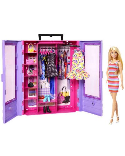 Barbie Play Set - Garderobă cu păpușă - 3