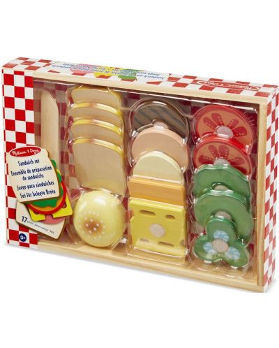 Set de joaca Melissa & Doug - Sandvisuri din lemn - 1