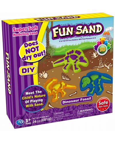 Set de joc Fun Sand - Nisip cinematic, dinozauri - 1