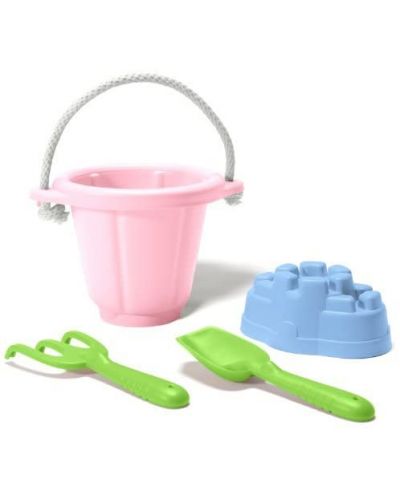 Set de joaca pentru nisip Green Toys, roz - 1