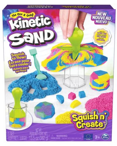 Spin Master - Nisip cinetic, nisip cinetic, nisip cinetic Squish N Create - 1