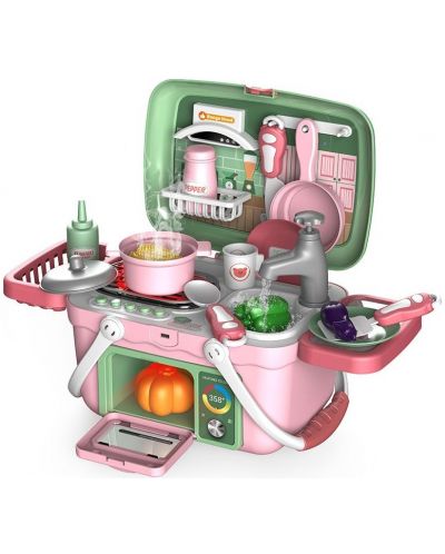 Raya Toys - Bucătărie într-un coș cu aburi și lumini - 1