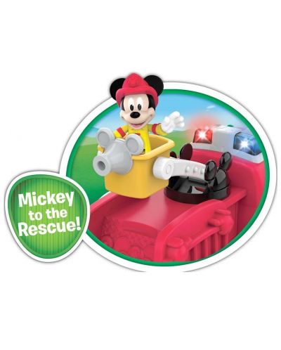 Set de joacă Just Play Disney Junior - Camionul de pompieri al lui Mickey Mouse, cu figurine - 8