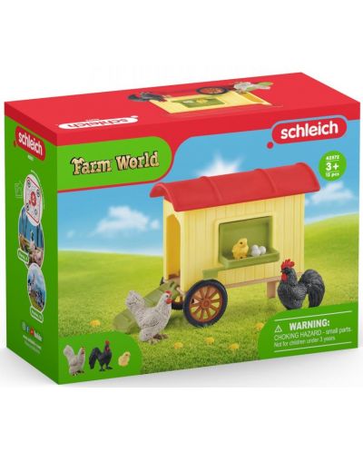 Set de joc Schleich Farm World -  Coop de pui mobil - 1
