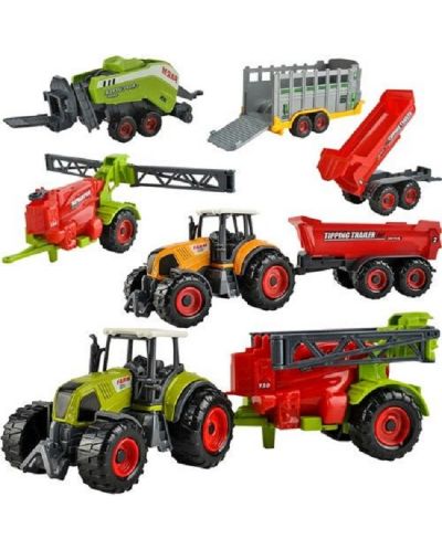 Set de joc Iso Trade - Mașini agricole, 6 bucăți - 1