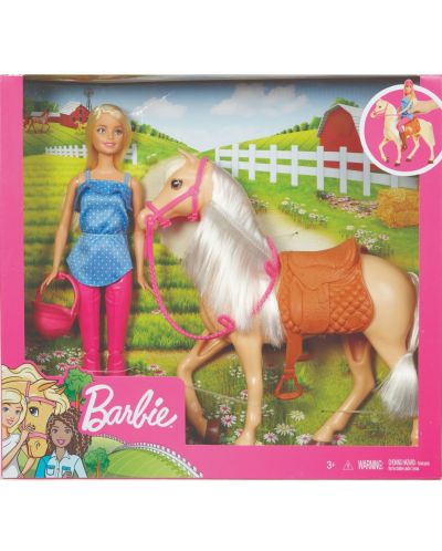Set de joaca Mattel Barbie -Barbie si cal - 2