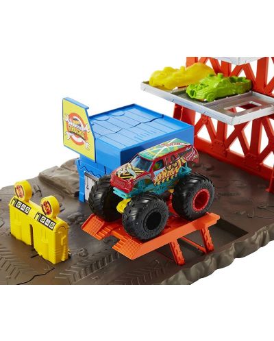 Hot wheels monster jam stunt stadium hotsell