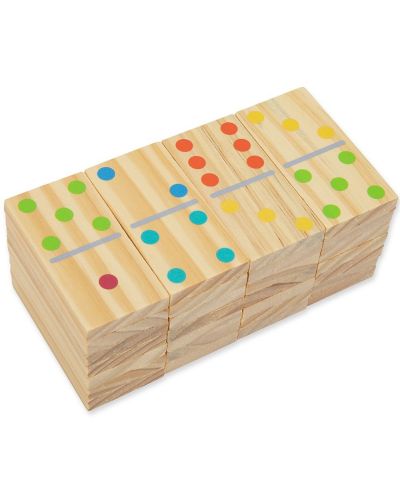 Tooky Toy - piese de domino din lemn pentru joacă în curte - 2