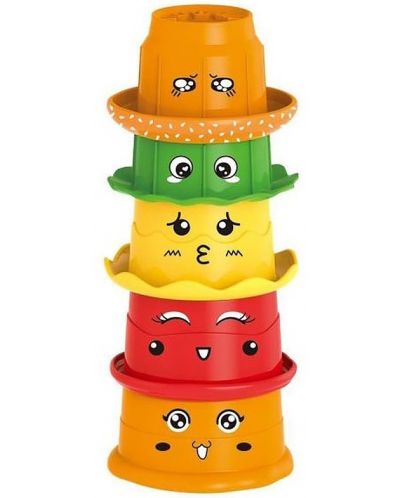Set de jucării Raya Toys - Baby Tower Hamburger - 1