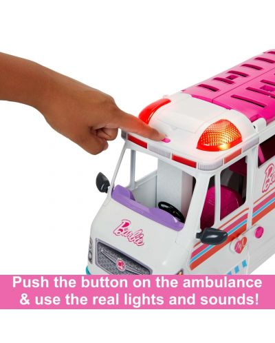 Set joc  Barbie - Transforming Ambulance, Clinica, 20 accesorii - 4