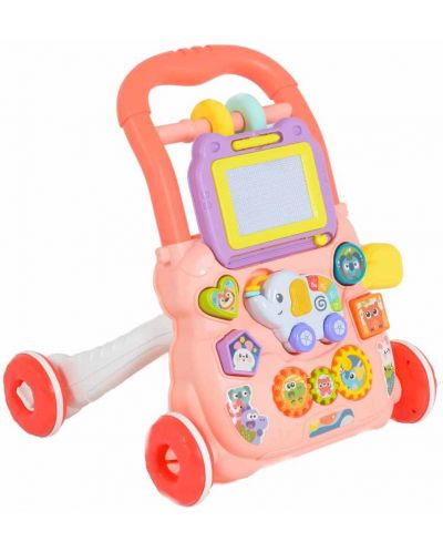 Jucărie multifuncțională Moni Toys - Elefant, roz - 1