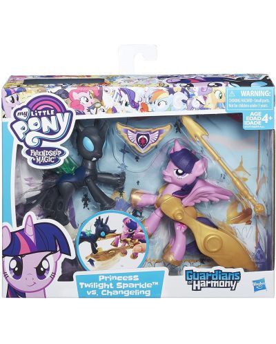 Set de joaca Hasbro My Little Pony - Printesa Twilight Sparkle vs Changeling - 1