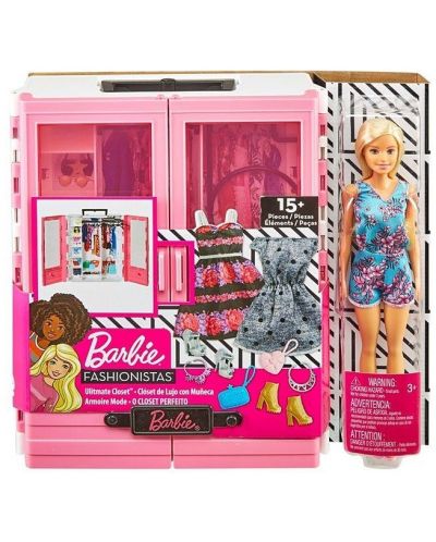 Set de joaca Mattel Barbie -Dulap cu accesorii - 2