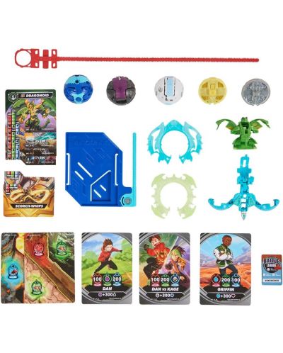 Set joc  Bakugan - Special Attack Ventri, Dragonoid, Titanium Bruiser, Titanium Trox, Smoke - 2