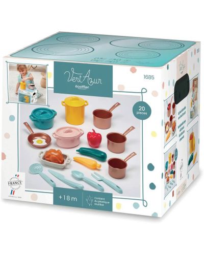 Set de jucării Ecoiffier - Accesorii de bucătărie, 20 de bucăți - 5