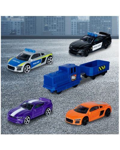 Set de joacă Majorette - Super Chase Center, cu 5 vehicule | Ozone.ro