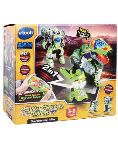 Jucărie cu telecomandă 2 în 1 Vtech - Robot T-Rex - 1