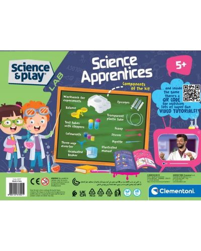 Set de joc Clementoni Science & Play - Om de știință stagiar, Experimente - 2