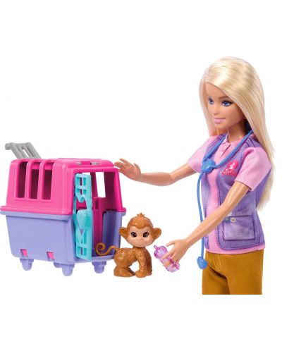 Set joc Barbie - Barbie veterinară, cu accesorii - 5