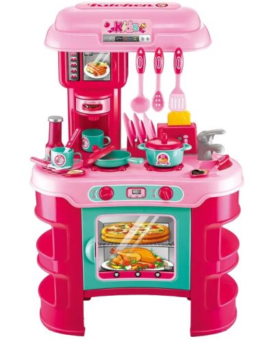 Set de joc Buba Kitchen Cook - Bucatarie pentru copii, roz - 1