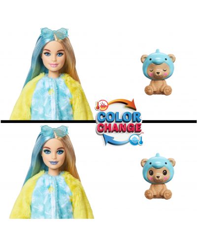 Set joc  Barbie Cutie Reveal -Păpușă în costum de urs-delfin - 3