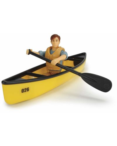 Set de joaca Dickie toys Playlife - Set camping, cu jeep si canoe, 22cm - 5