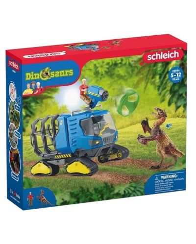 Set de joc Schleich Dinosaurs - Camion cu șenile - 1