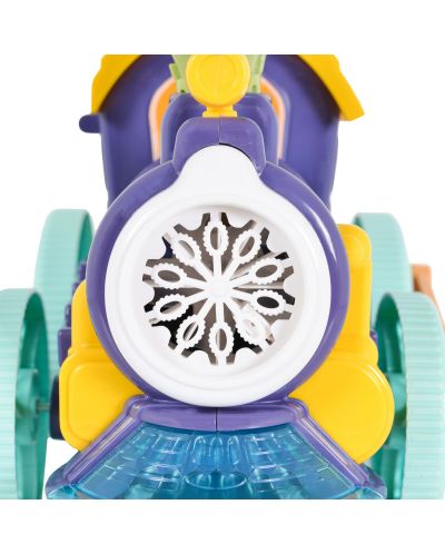 Jucărie cu bule de săpun Moni Toys - Tren, Blue Wheels - 6