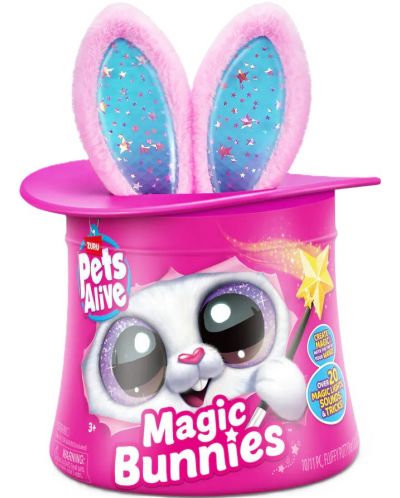 Jucărie interactivă de plus Zuru Pets Alive - Magic Rabbit in a